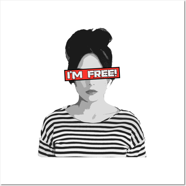 I'm Free - Feminist Girl Wall Art by ArticaDesign